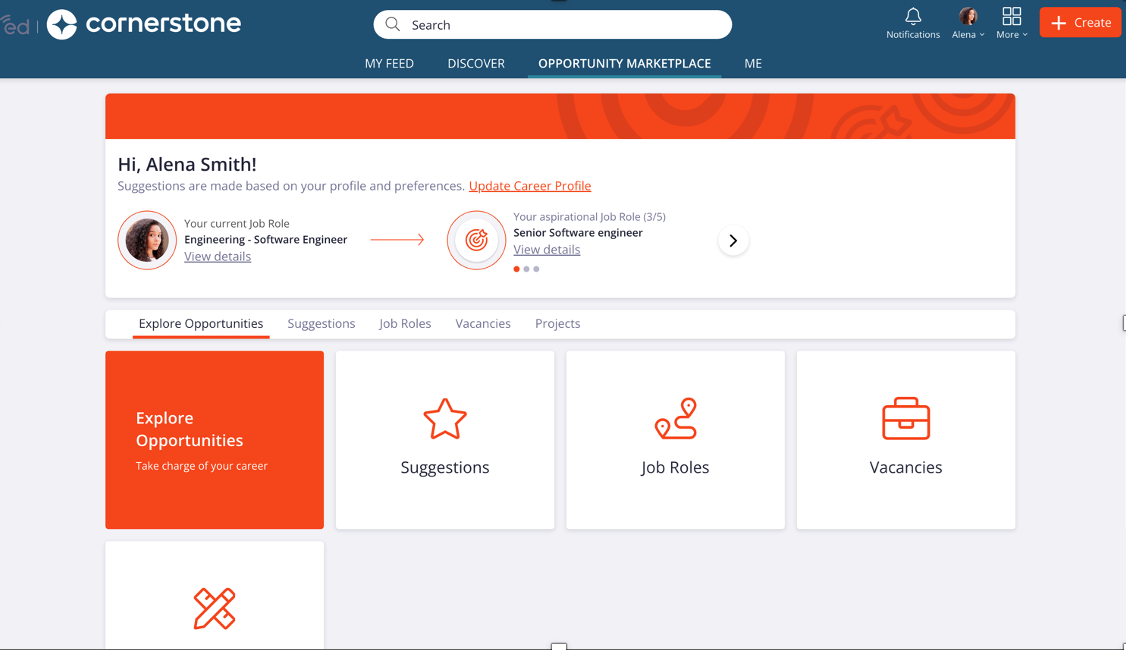 Opportunity Marketplace: Cornerstone’s holistic career growth, mobility and talent marketplace